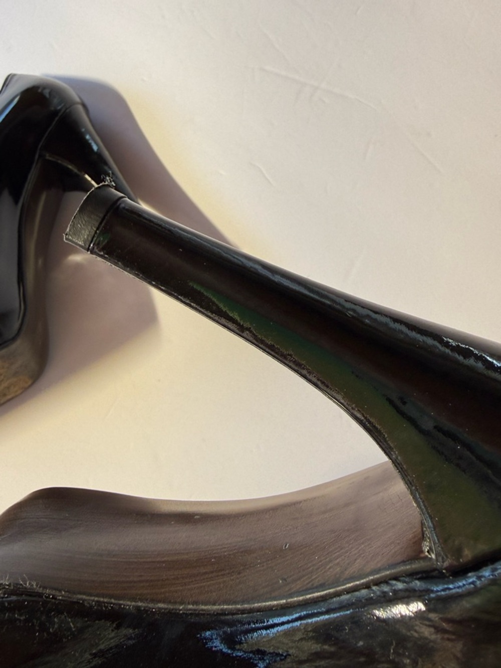 Stuart Weitzman Black Patent Leather Platform Stiletto Pumps – Size 8.5 - Picture 9 of 14